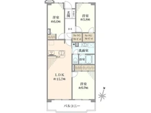【埼玉県/越谷市千間台西】せんげん台パークタウン壱番街 壱号棟 間取り図
