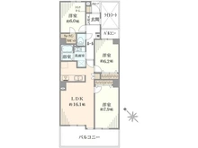 【埼玉県/春日部市上蛭田】パブリデンス春日部豊春 間取り図