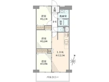 【埼玉県/春日部市谷原】ドルミ春日部  間取り図