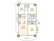 【埼玉県/越谷市蒲生南町】ライオンズマンション越谷南 間取り図
