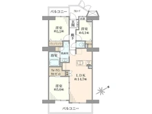 【茨城県/取手市井野台】サンライフ取手 A棟 間取り図