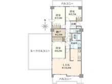 【千葉県/流山市向小金】南柏パーク・ホームズウイングスクエア 間取り図