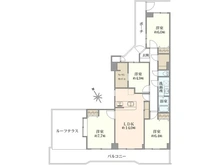 【埼玉県/越谷市大字大里】パークハイツ越谷 E棟 間取り図