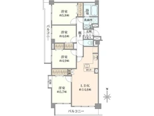 【千葉県/我孫子市本町】ルイシャトレ我孫子弐番館 間取り図