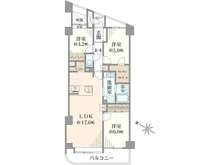 【千葉県/松戸市久保平賀】イトーピア小金公園 間取り図
