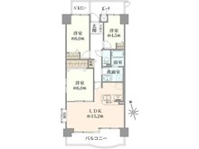 【埼玉県/三郷市早稲田】ライフペリエ三郷 間取り図