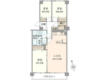 【千葉県/流山市南流山】コープ野村南流山弐番街 2号棟 間取り図