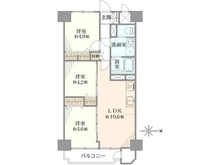 【東京都/足立区島根】いずみハイツ竹の塚 間取り図