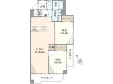 【千葉県/松戸市根本】中銀松戸マンシオン 間取り図