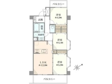 【千葉県/松戸市六高台】ライオンズマンション松戸六高台 間取り図