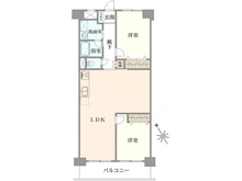 【千葉県/柏市あけぼの】メイツ柏 B棟 間取り図