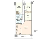 【千葉県/柏市明原】藤和シティホームズ柏  間取り図
