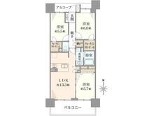【千葉県/松戸市和名ケ谷】ウィズ松戸きらめきの森 間取り図