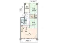 【千葉県/流山市西初石】初石パーク・ホームズ 間取り図