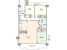 【千葉県/我孫子市天王台】コスモ天王台 間取り図