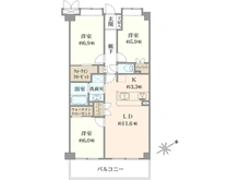 【千葉県/柏市東】コルサム柏 間取り図