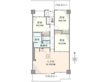 【埼玉県/越谷市大字大里】ルイシャトレ越谷大袋 間取り図
