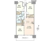 【千葉県/流山市前ケ崎】ダイアパレス北小金ヒルズ 間取り図