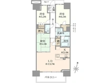 【千葉県/松戸市小根本】プラウド松戸 間取り図