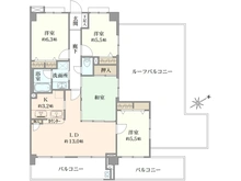 【千葉県/松戸市胡録台】ライオンズマンション松戸胡録台 間取り図