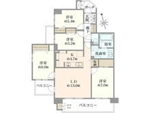 【千葉県/松戸市樋野口】ルネ・リバージュ松戸 間取り図