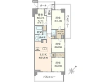 【千葉県/流山市おおたかの森北】レーベン流山おおたかの森Luminia 間取り図