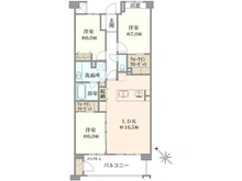 【千葉県/船橋市印内】ライオンズガーデン西船橋レジデンス 間取り図