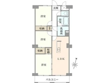 【千葉県/船橋市本町】ライオンズマンション船橋第三 間取り図