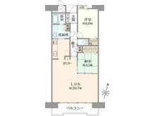 【千葉県/八千代市下市場】ハイネス勝田台弐番館 間取り図