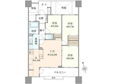 【千葉県/船橋市北本町】レクセルマンション新船橋 間取り図