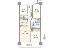 【千葉県/船橋市山手】ルネ・アクシアム 間取り図