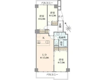 【千葉県/船橋市東船橋】東船橋ガーデニア10号棟 間取り図