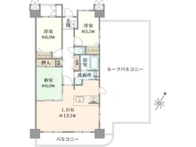【千葉県/船橋市習志野台】ネオハイツ船橋薬円台公園 間取り図