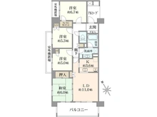 【千葉県/船橋市高根台】レクセルガーデン高根台 弐番館 間取り図
