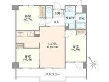 【千葉県/船橋市二子町】パテラ下総中山 間取り図