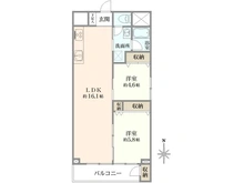 【千葉県/船橋市海神町】パークサイド船橋 間取り図