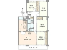 【千葉県/船橋市海神町南】グレースハイツ船橋 間取り図