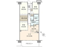 【千葉県/千葉市美浜区稲毛海岸】ルネ稲毛海岸グランマークス 間取り図