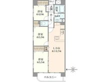 【千葉県/市川市二俣】アンビシャスマンション西船橋 間取り図