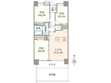 【千葉県/船橋市芝山】レクセルマンション飯山満 間取り図
