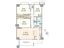 【千葉県/船橋市飯山満町】コスモ津田沼グレイスシティ A棟 間取り図