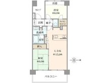 【千葉県/船橋市東中山】ライオンズグローベル西船橋クイーンズアリーナ 間取り図
