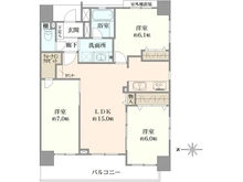 【千葉県/八千代市八千代台北】ライオンズマンション八千代台駅前 間取り図