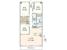 【千葉県/八千代市大和田新田】リーベスト八千代緑が丘 間取り図