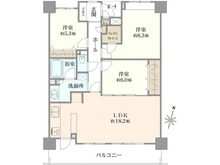 【千葉県/印西市戸神台】ローレルスクエア千葉ニュータウン中央 D棟 間取り図