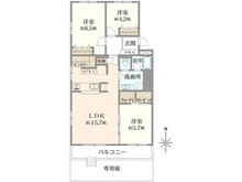 【千葉県/八千代市勝田台南】勝田台ファミリーハイツ K棟 間取り図