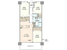 【千葉県/松戸市根木内】グーディッシュ北小金 間取り図