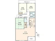 【千葉県/船橋市印内】西船橋パーク・ホームズ 間取り図