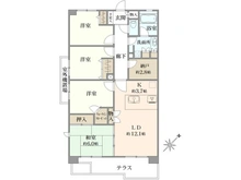 【千葉県/八千代市大和田新田】アルファグランデ緑が丘弐番街 間取り図