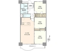 【千葉県/八千代市八千代台東】京成サンコーポ八千代台 W棟 間取り図